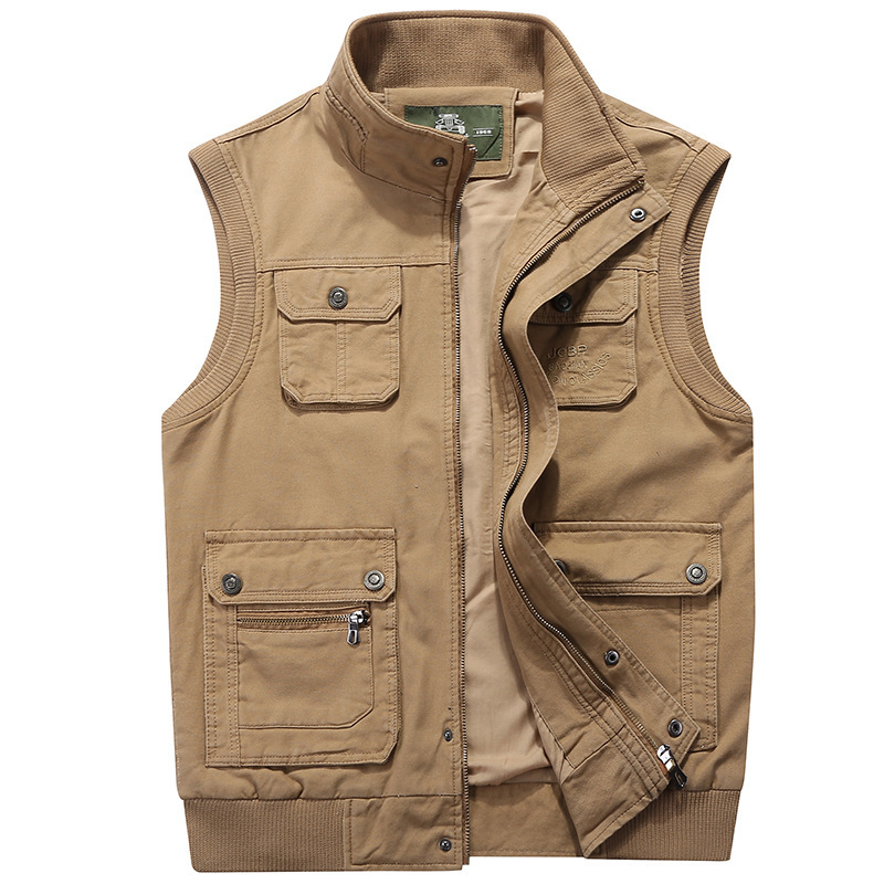Men's casual vest multi-pocket photographer vest