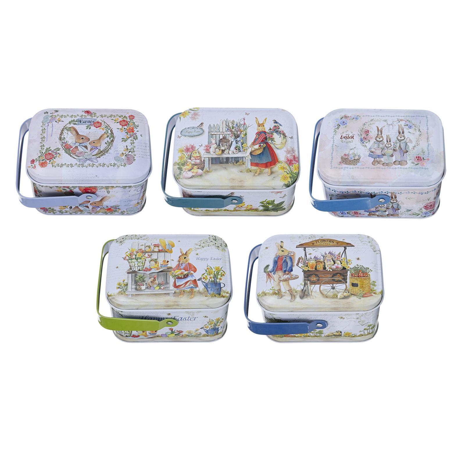 5Pcs Small Tin Boxes Sundries Organizer Storage Can for Wedding Decorations