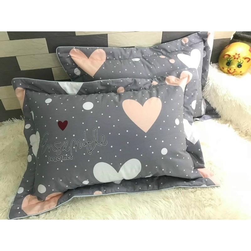 Gối cottong cả vỏ và ruột size 45x65cm