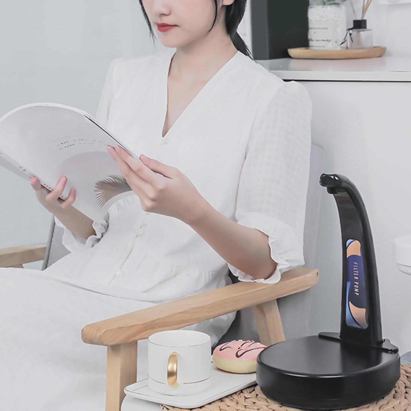 Auto Water Bottle Pump Dispenser for Home Camping Drinking Black