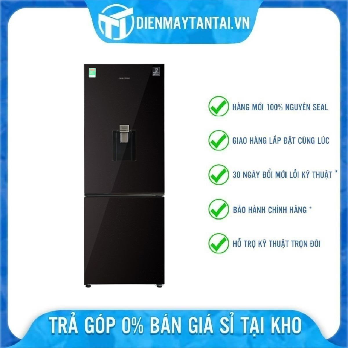 Tủ lạnh hai cửa Samsung Ngăn Đông Dưới 307L RB30N4190BY - Hàng chính hãng - Giao toàn quốc