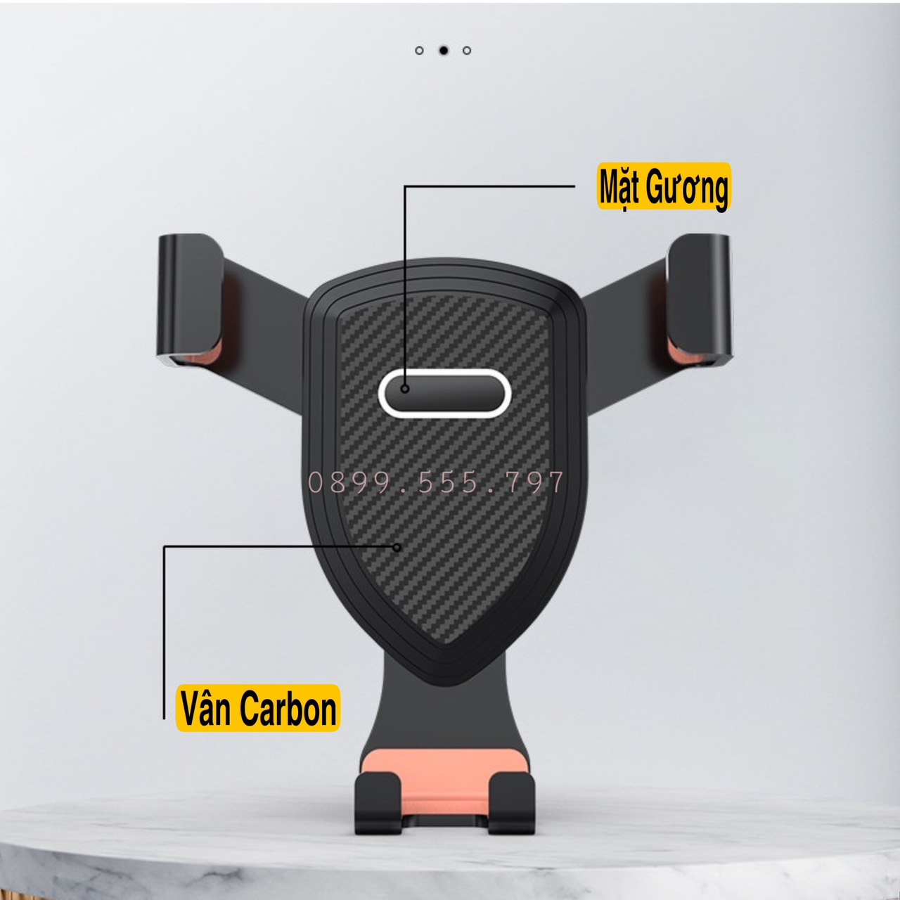 Giá đỡ kẹp điện thoại trên ô tô xoay 360 độ gắn cửa gió điều hòa xe hơi nhỏ gọn chắc chắn tiện lợi
