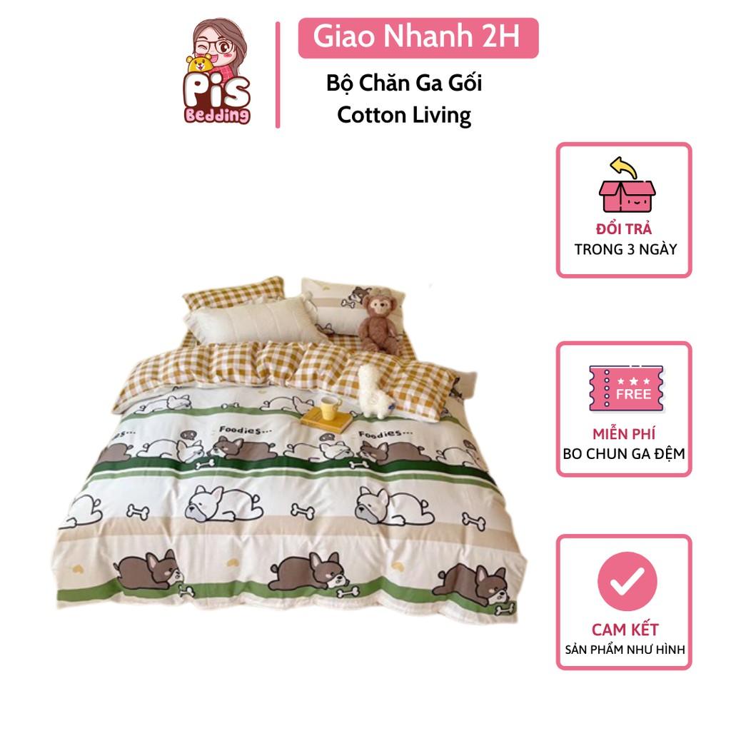 Bộ Chăn Ga Gối Cotton 100% - Bull Dog