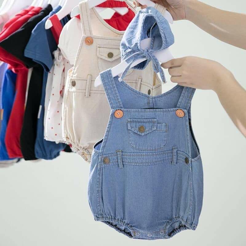 BODY YẾM VẢI DENIM CHO BÉ TRAI BÉ GÁI