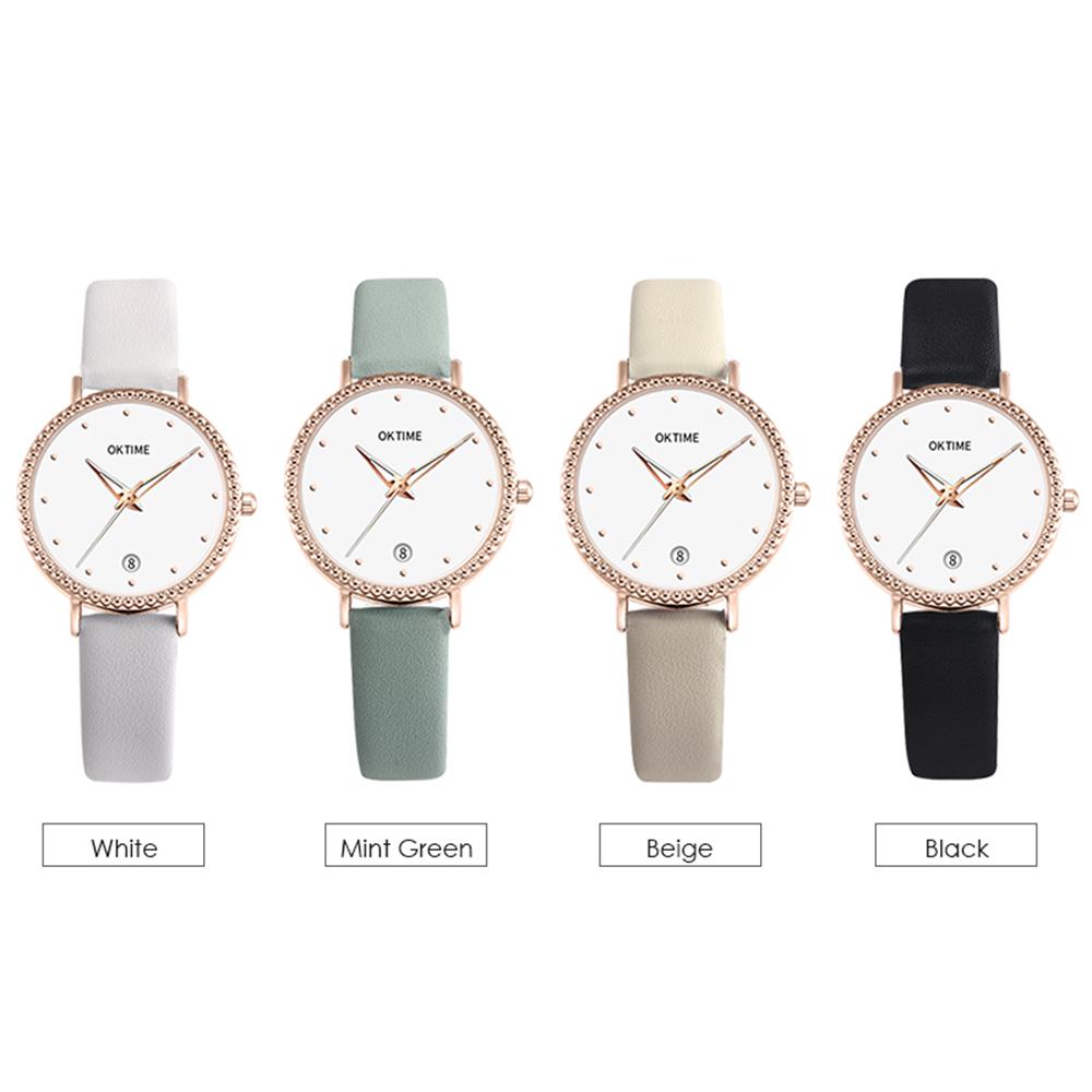 Đồng hồ thạch anh Dây da PU nữ đơn giản