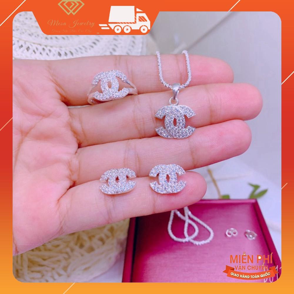 BỘ TRANG SỨC CHỮ X BẠC TA