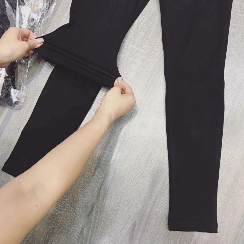 Cotton 100% - Quần legging nữ Nâng Mông An Phú co giãn vải đẹp, gym, yoga