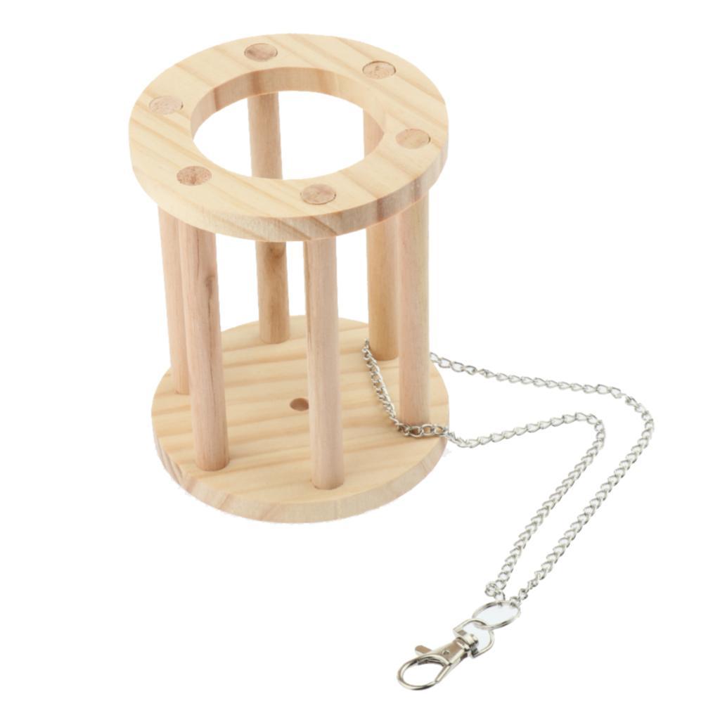 Hay Feeder Rack Rabbit Natural Wooden Hay Manger Food Dispenser