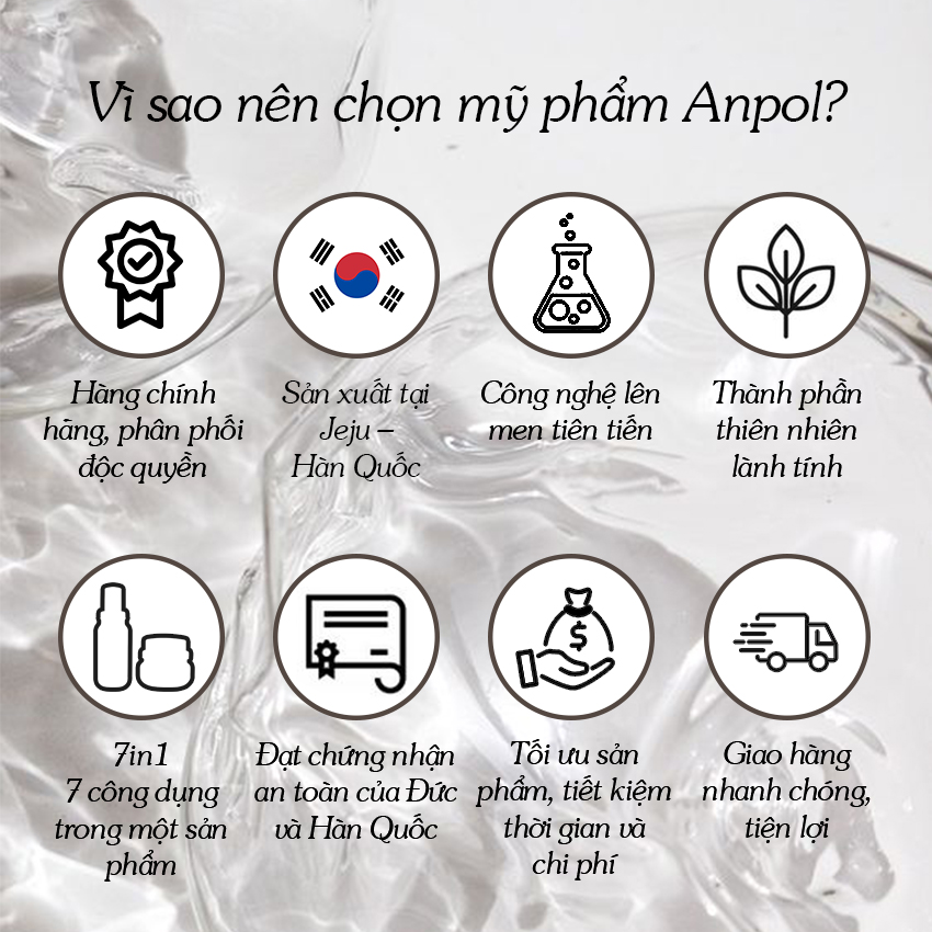 Bộ Mỹ Phẩm Thiên Nhiên Chăm Sóc Da Chuyên Sâu Cao Cấp Hàn Quốc Anpol Secrer Multi Healer (50ml) Giúp Dưỡng Trắng Và Chống Lão Hoá Dành Cho Mọi Loại Da