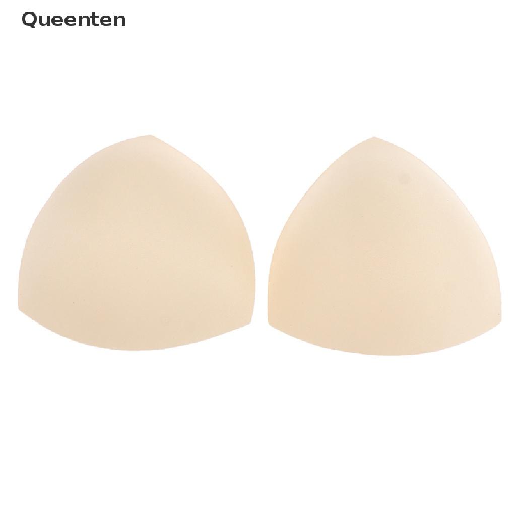 Queenten Triangle Women Bikini Chest Pad Inserts Sponge Foam Bra Pads Chest Cup Breast QT