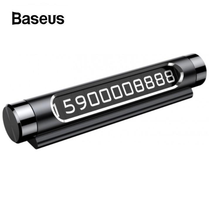 Bảng Số Điện Thoại Ô Tô Chính Hãng Cao Cấp Baseus-ACNUM - Hai màu đen, bạc