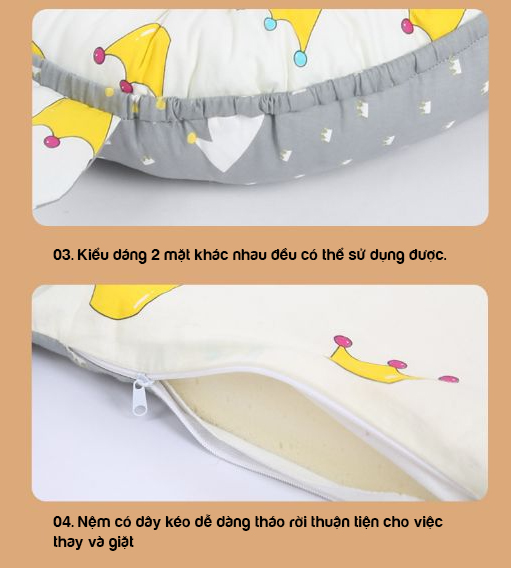 Đệm ngủ sơ sinh A , nôi ngủ chung giường bố mẹ cho bé từ 0-3 tuổi