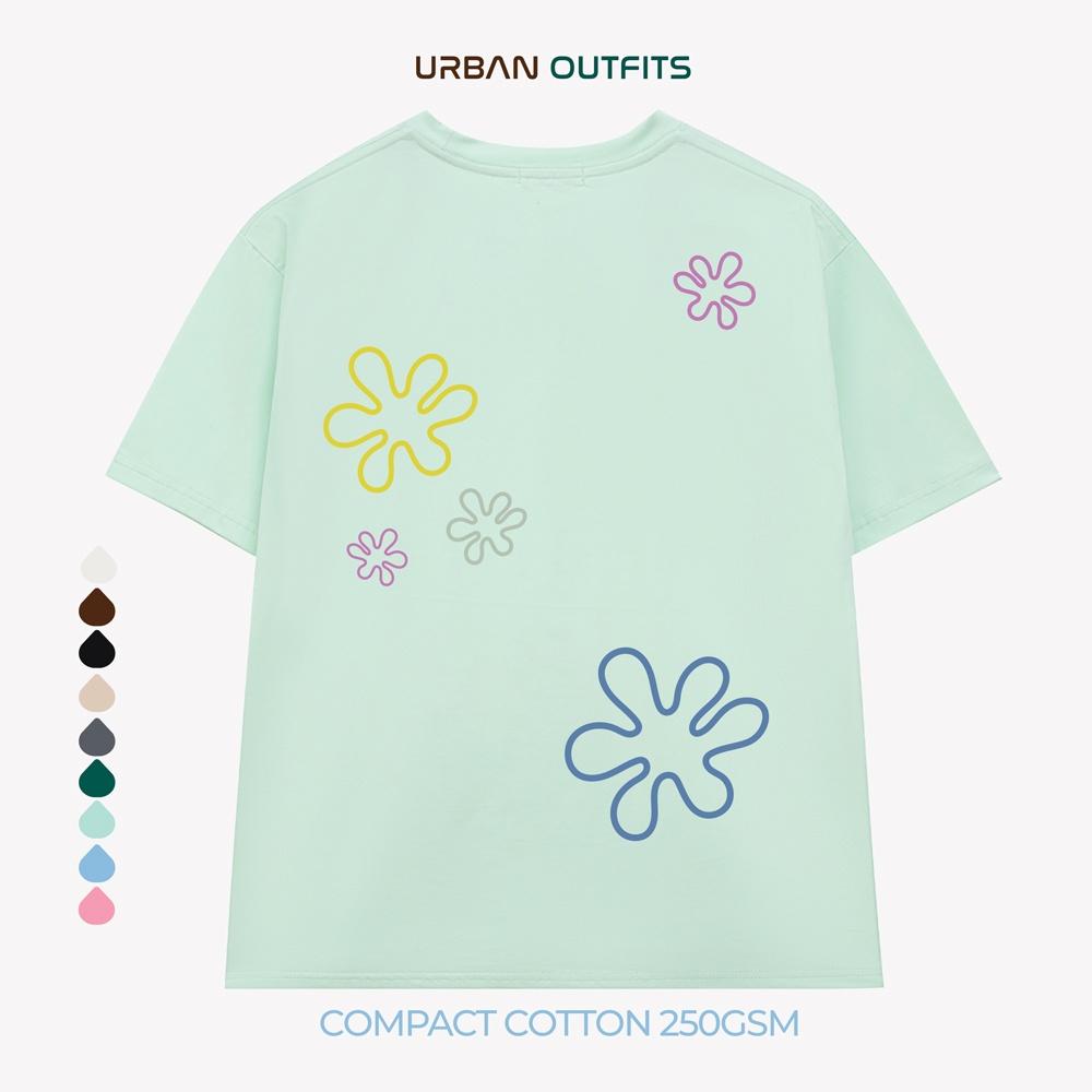 Áo Thun Tay Lỡ Form Rộng URBAN OUTFITS ATO170 Local Brand In Hoa ver 2.0 Chất Vải 95% Compact Cotton 250GSM Dầy