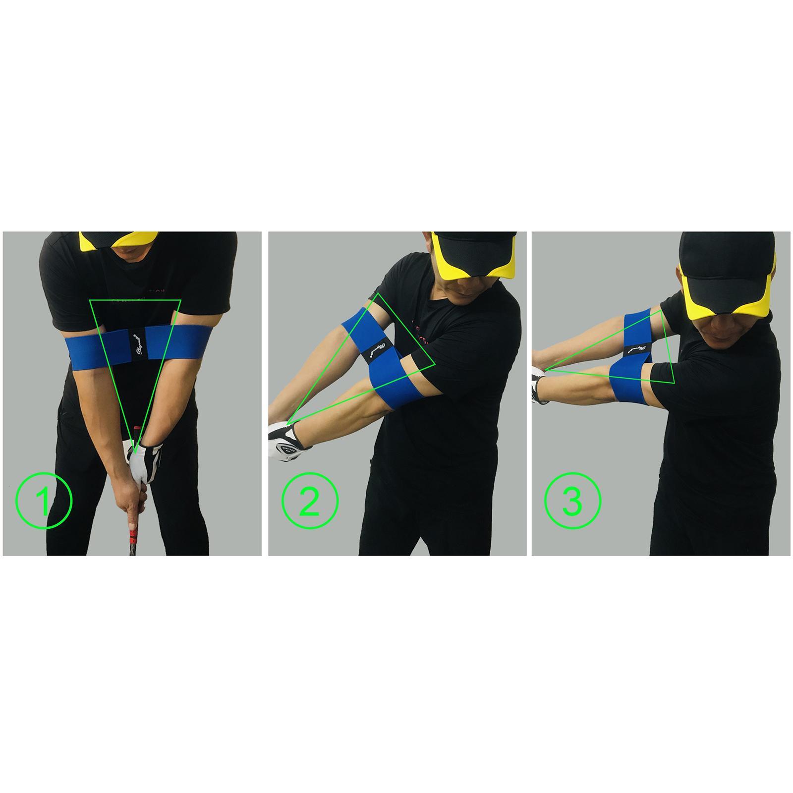 Golf Swing Trainer Arm Band Posture Motion Correction Belt, Professional Training Aid mens Womens Golfer Beginner Practice