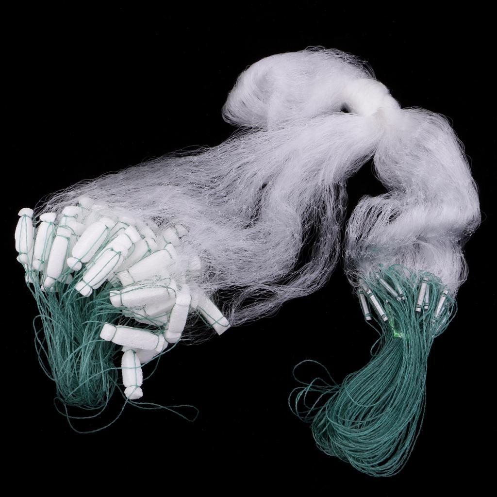 2pcs Fishing Fish Mesh Trap Nylon Fishing Gill Net Casting Nets