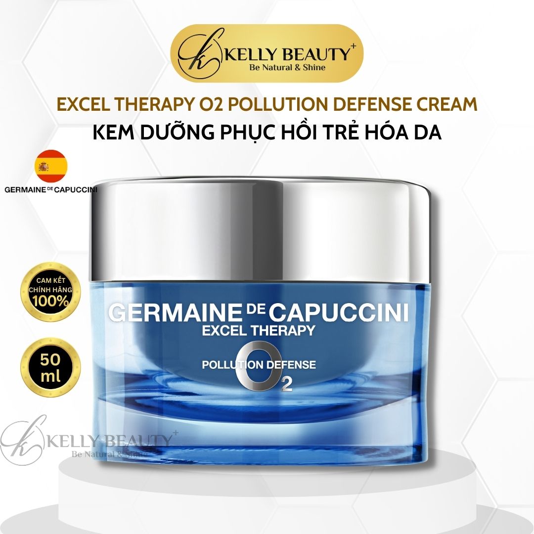 Kem Dưỡng Germaine ET O2 Pollution Defense Cream - Tăng Miễn Dịch Da, Ngừa Lão Hóa; Da Sáng và Tươi Trẻ - Kelly Beauty