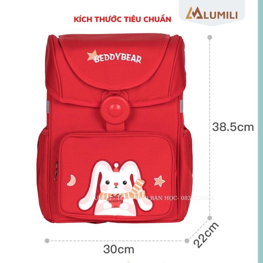 Balo chống gù trẻ em beddy bear cao cấp, cặp học sinh chống cận thị , gù lưng cho bé form hộp thoáng khí , siêu nhẹ