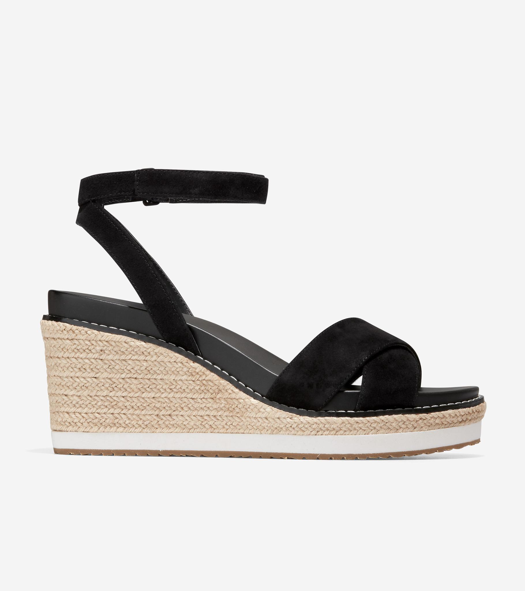 GIÀY ĐẾ XUỒNG COLE HAAN NỮ CLOUDFEEL ESPADRILLE WEDGE 75