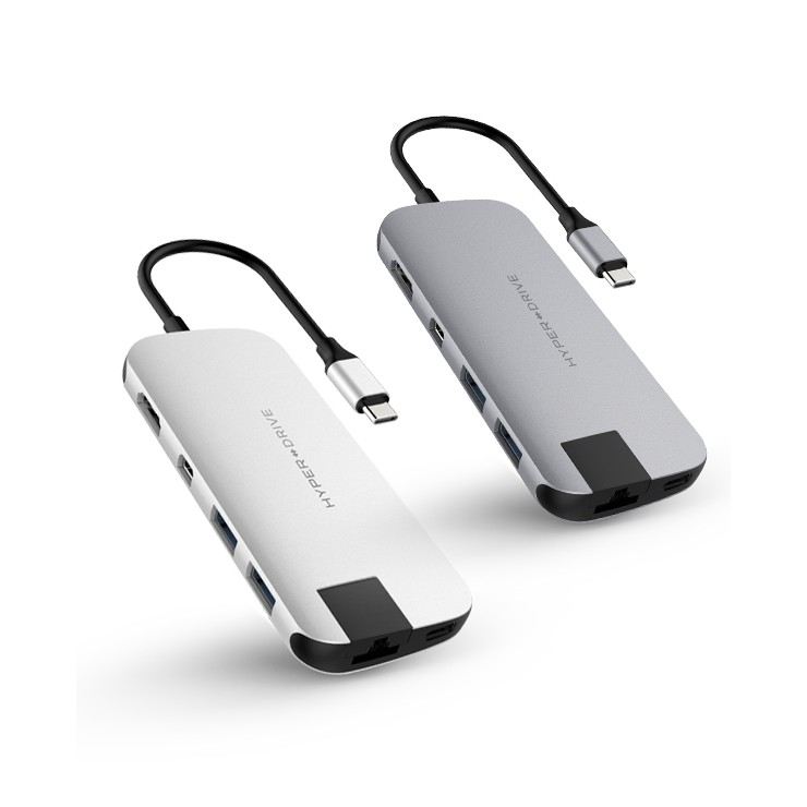 Cổng Chuyển Hyperdrive SLIM USB-C Multi Port Hub Cho MacBook, PC &amp; Devices - Hàng Chính Hãng