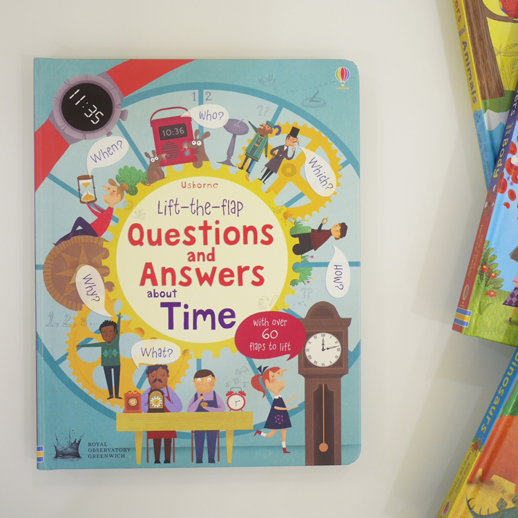 Sách tương tác tiếng Anh - Usborne Lift-the-flap Questions and Answers about Time