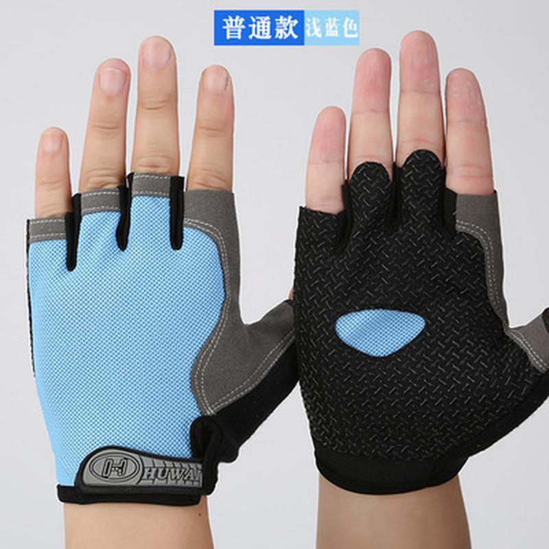 Giá ưu đãi Găng tay nửa ngón nam lưới mỏng chống trượt ngón đi xe đạp đi xe đạp nửa ngón thể thao có đệm thoáng khí xuân hạ thu kiểu mới