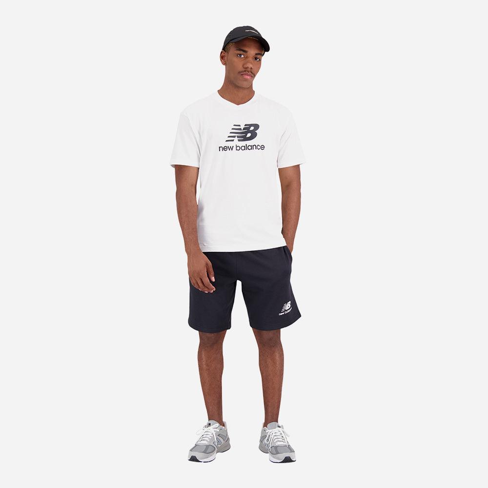 Áo thun thể thao nam New Balance Essentials Stacked Logo Cotton Jersey - MT31541_WT