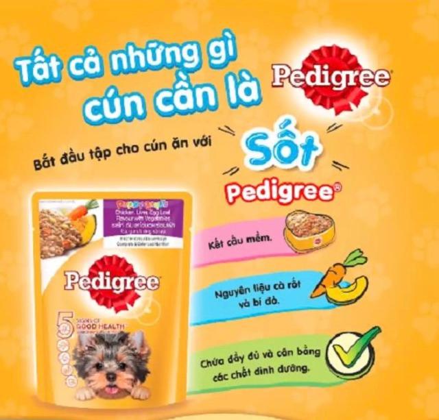 Pate Pedigree vị gà nấu sốt cho cún cưng