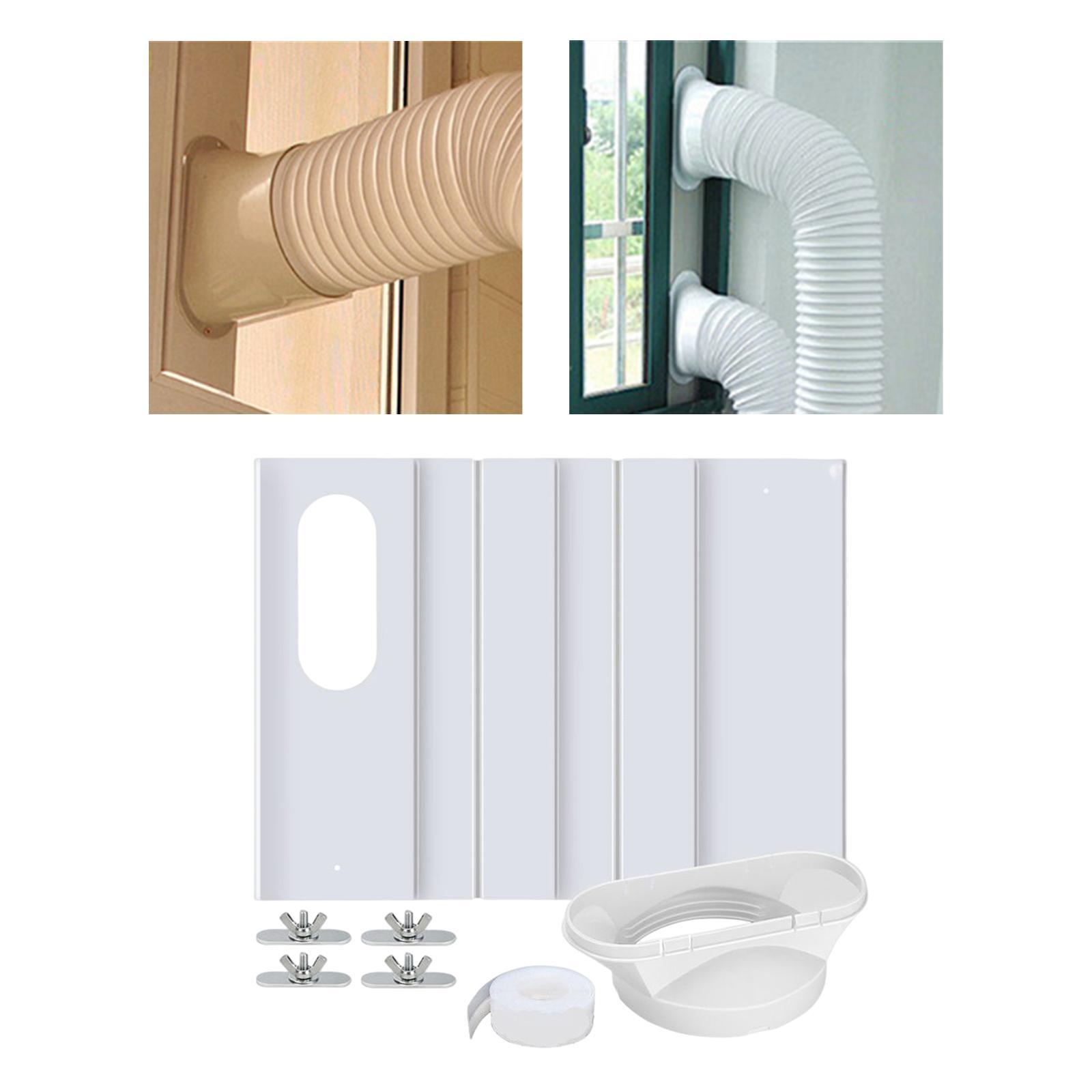 Portable Air Conditioner Window Kit Adjustable Sliding for Exhaust Hose