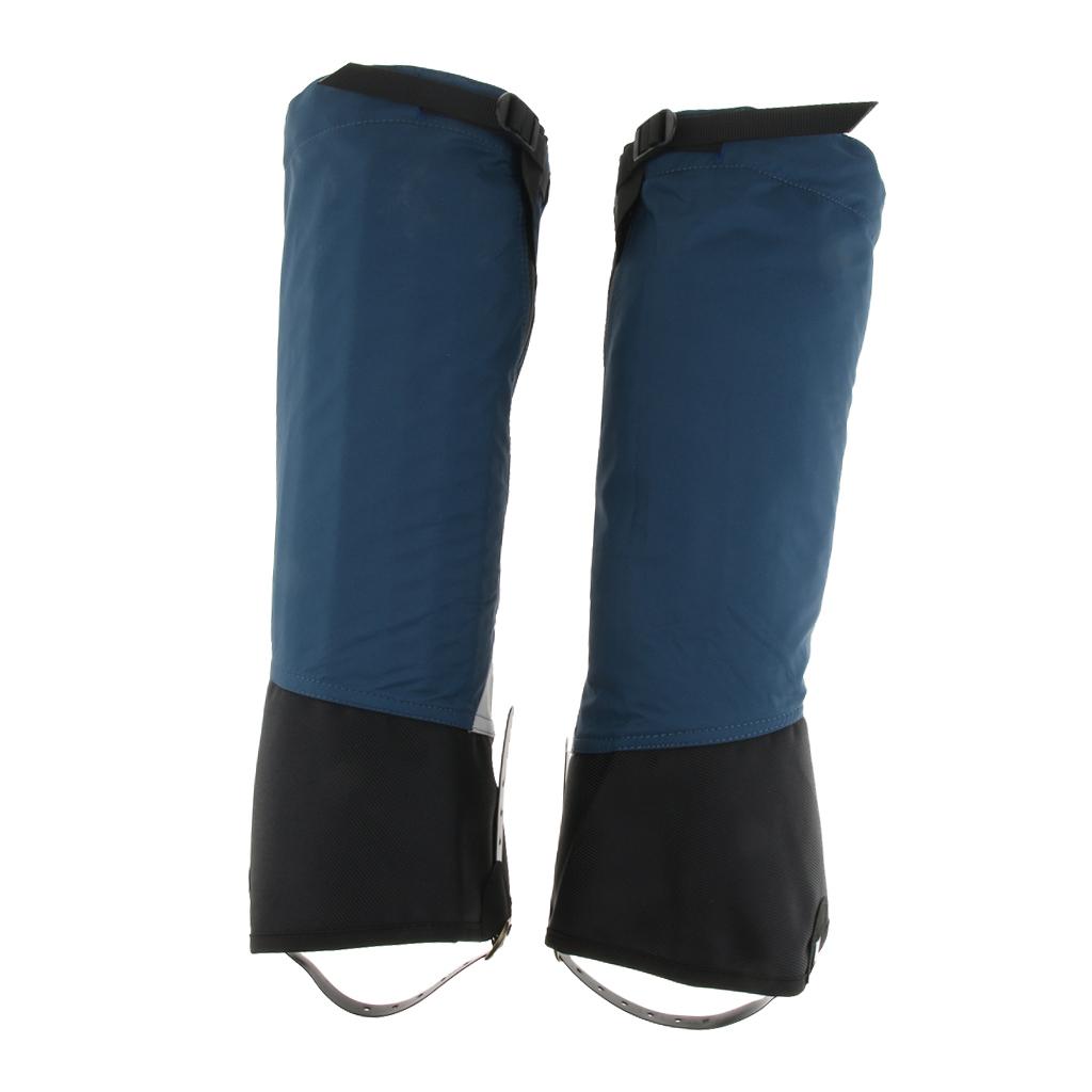 Outdoor Reflective Walking Gaiters Leggings Boots Snow Leg Guard Blue M