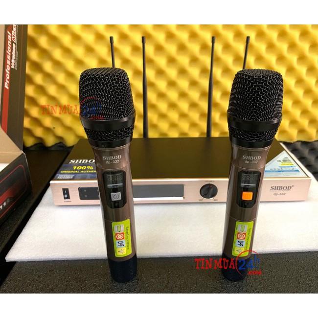 Micro Karaoke Cao Cấp SHBOD DP-332 Chỉnh Được Tần Số Bảo Hành 12 Tháng - Sóng ổn định với chuẩn UHF cao tầng.