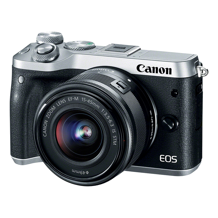 Máy Ảnh Canon EOS M6 Kit 15-45mm (Bạc) - Hàng Chính Hãng (Tặng Kèm Thẻ Nhớ Và Túi Đựng Máy Ảnh)