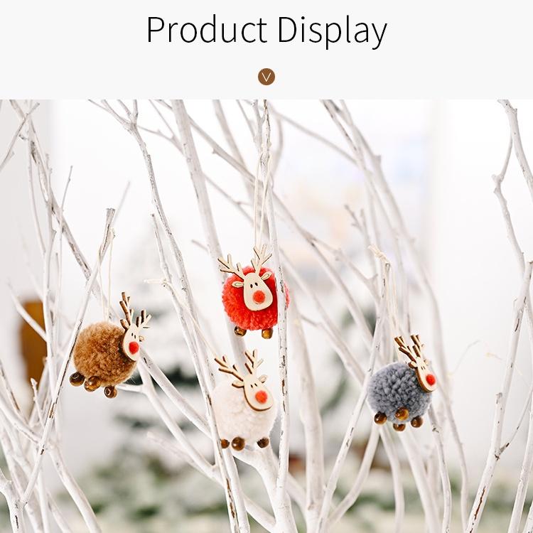 Búp Bê Treo Trang Trí Cây Thông Giáng Sinh Hình Tuần Lộc