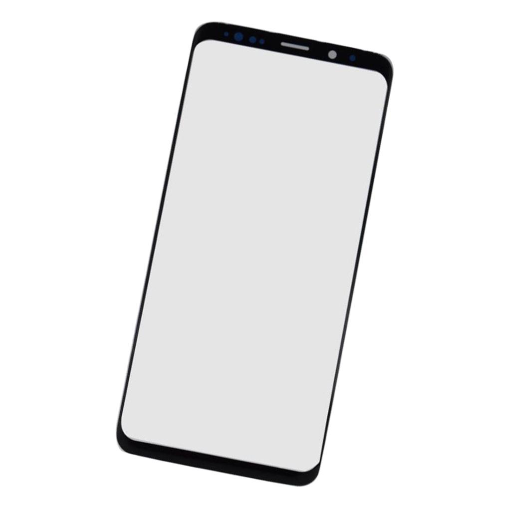 Replacement Front Screen Lens Cover w/ Black Frame for Galaxy S9 G960