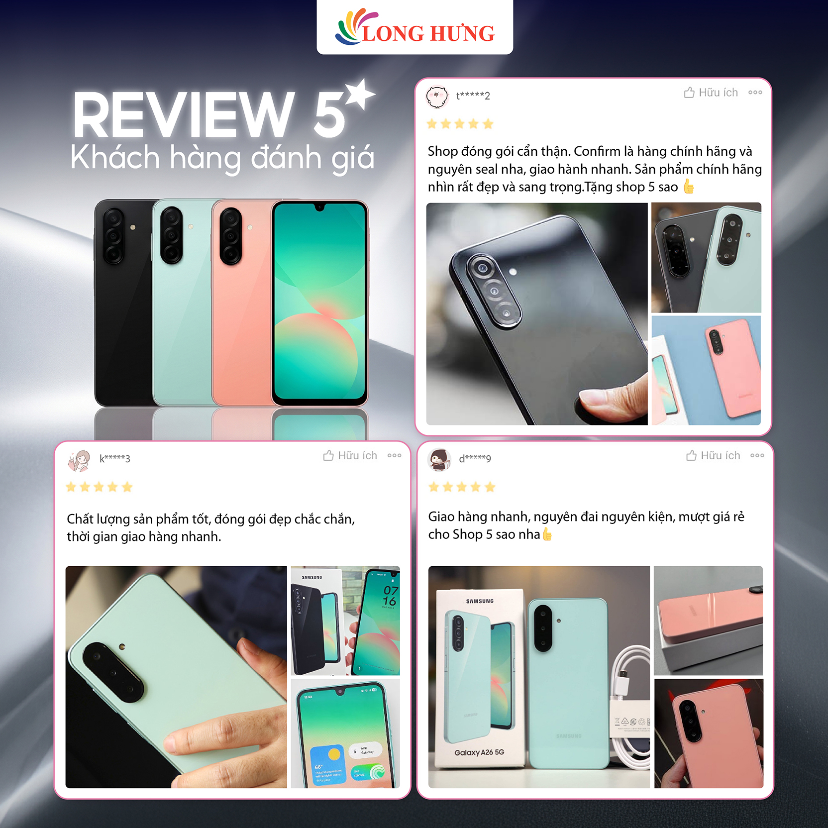 Điện thoại Samsung Galaxy A26 5G (8GB/128GB) - Hàng chính hãng