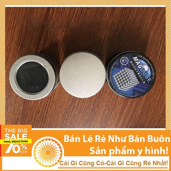 Bộ xếp hình thông minh nam châm Buckybals 6 màu 216 viên tròn