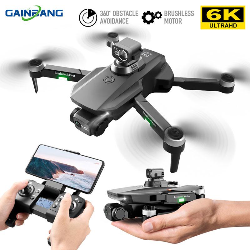 RG101 Pro GPS DRONE 6K Camera HD kép Gimbal Chụp ảnh trên không chổi trơn Tránh Trận đấu trực thăng có thể gập lại RC Quad Quad Màu