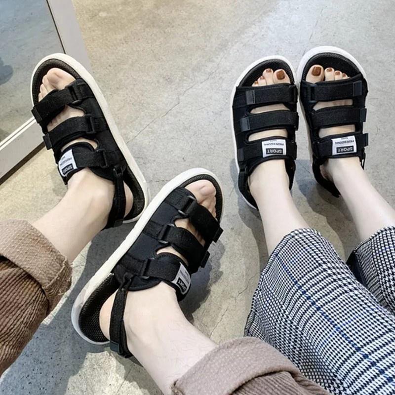 (Có 2 Màu) Sandal nữ nam 3 quai trơn cao cấp Fullsize 35-44 - dép quai hậu học sinh mới về