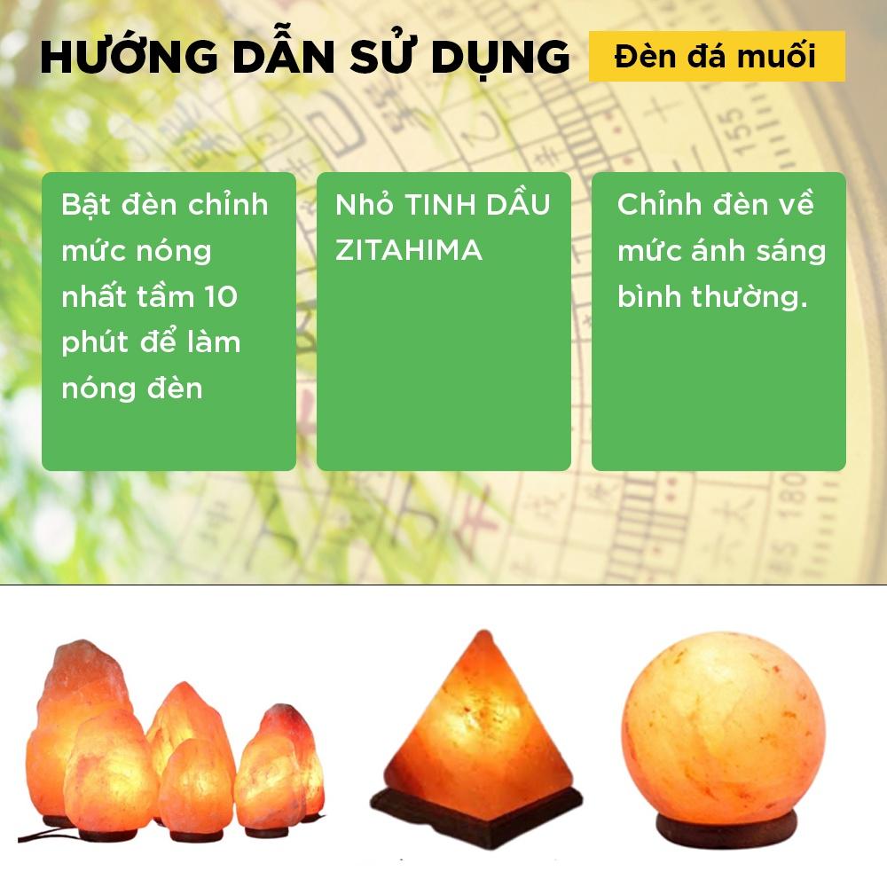 Đèn Đá Muối Chế Tác Hình Giọt Nước ZitaHima - Đèn thanh lọc không khí