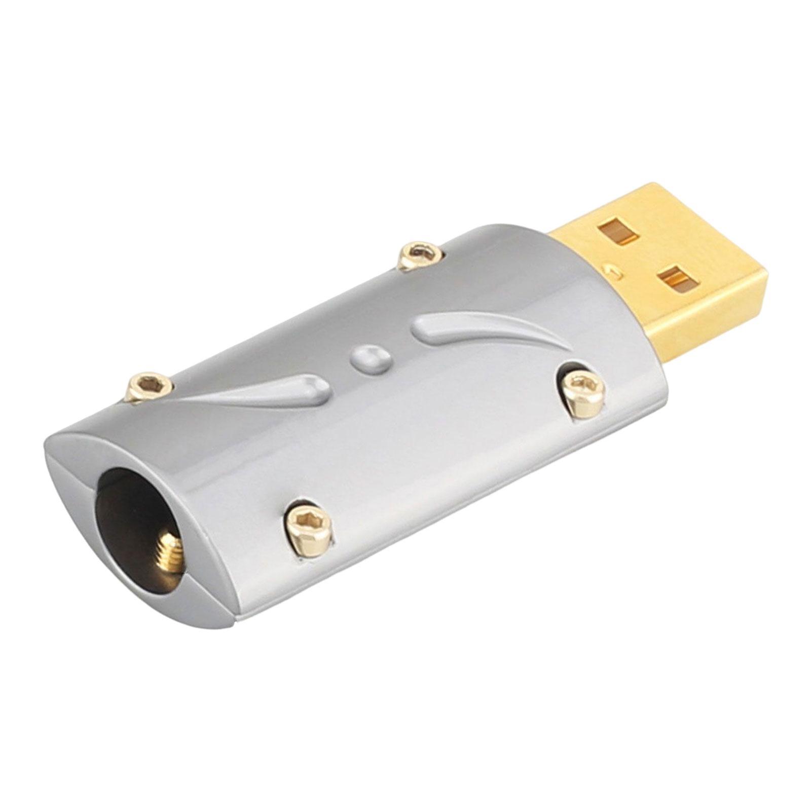 Male Plug Connector USB2.0 Male Connector Rewireable for DIY Data Cable