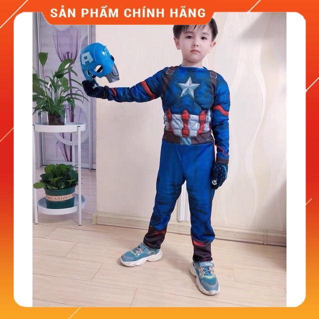 Trang Phục Đội Trưởng Mỹ Captain quần áo hóa trang bé trai