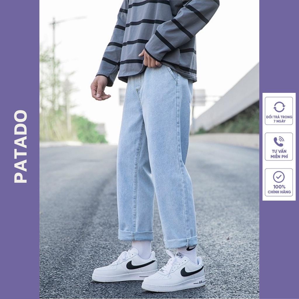 Quần Jean Baggy Ống Suông Rộng nam nữ TR03 - Phong cách HÀN QUỐC - PATADOSHOP