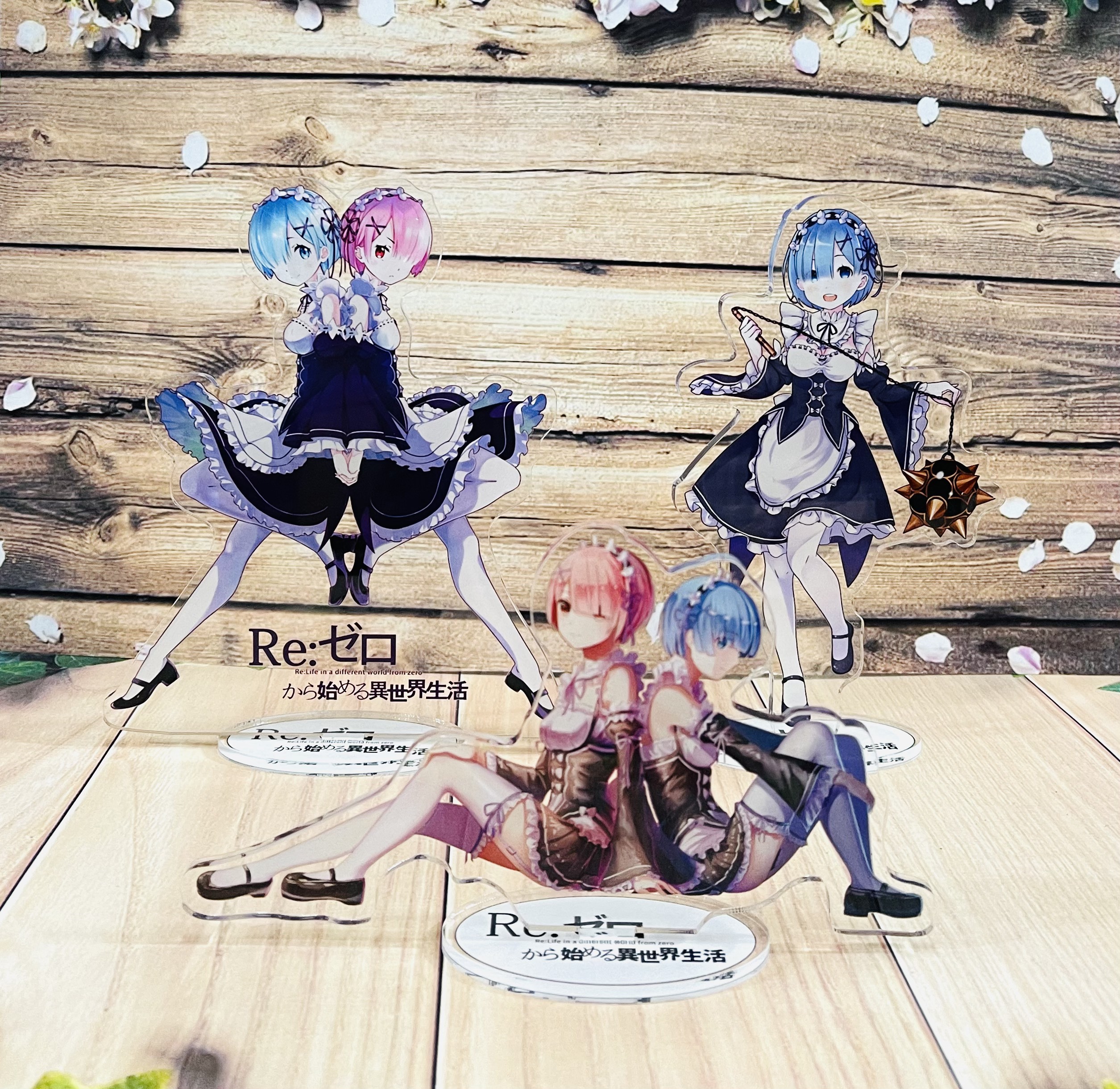 Standee Re:Zero mô hình mica trong nhiều mẫu
