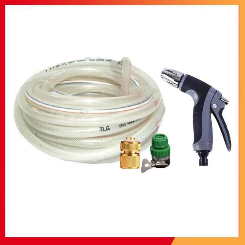 Bộ dây vòi xịt nước rửa xe,tưới cây tăng áp 3 lần 7-10m 206817