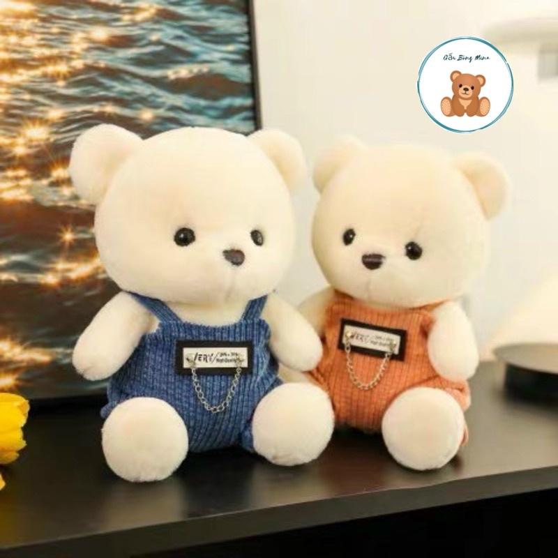 Gấu Bông Teddy Mặc Yếm Nhung Cao Cấp - Gấu Teddy Cho Bé