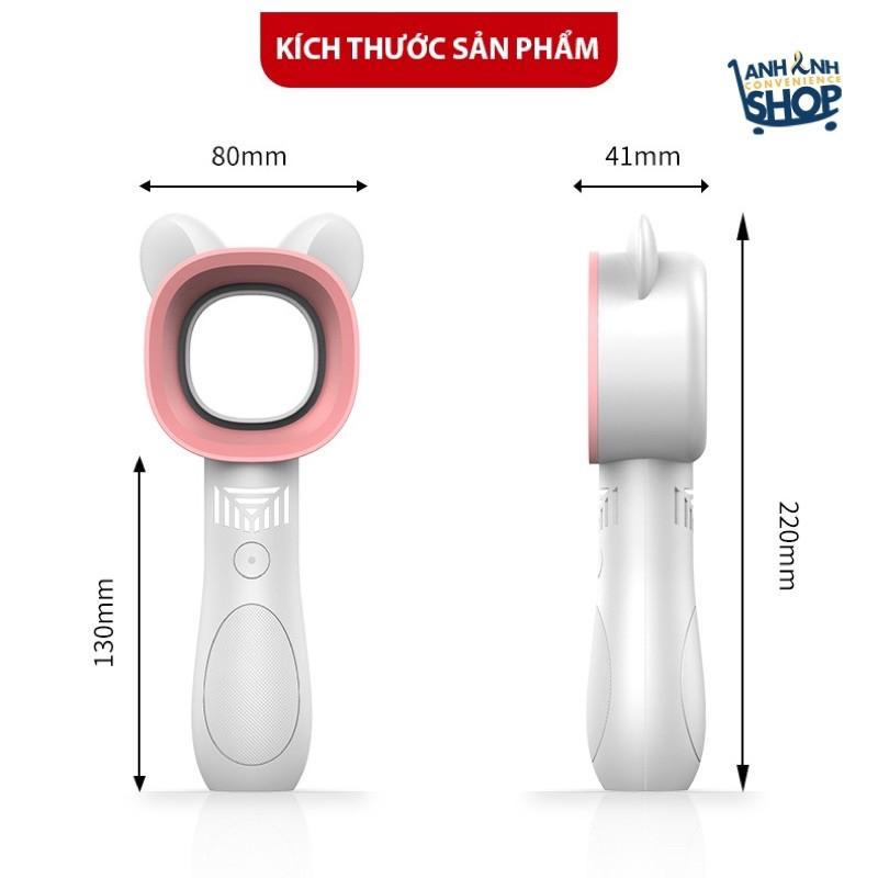 Quạt Mini Không Cánh Cầm Tay Sạc Usb