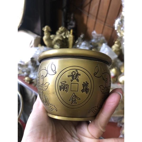 Hũ tài Lộc , bát tụ bảo bằng đồng