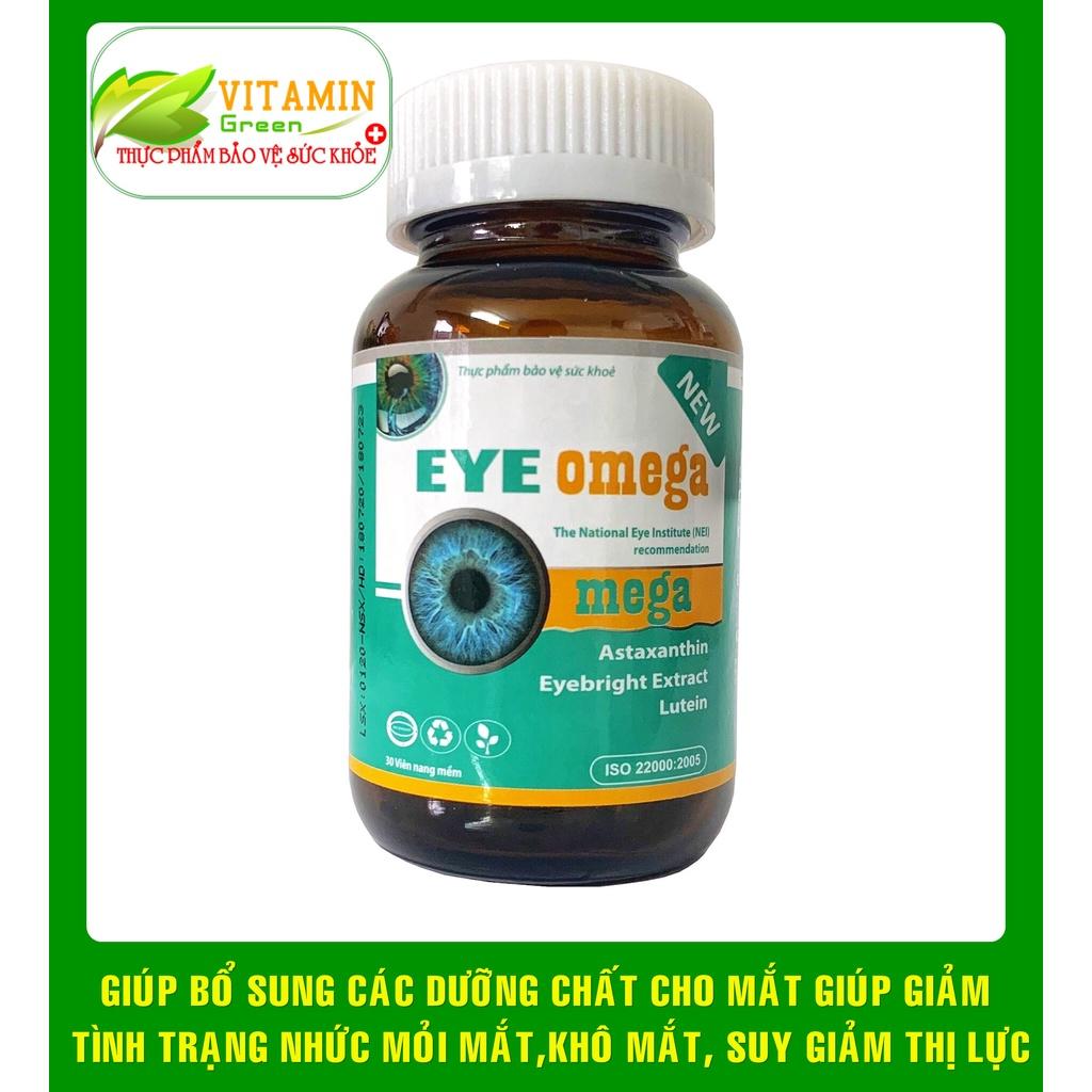 VIÊN UỐNG BỔ MẮT EYE OMEGA GIÚP GIẢM NHỨC MỎI MẮT, TĂNG CƯỜNG THỊ LỰC