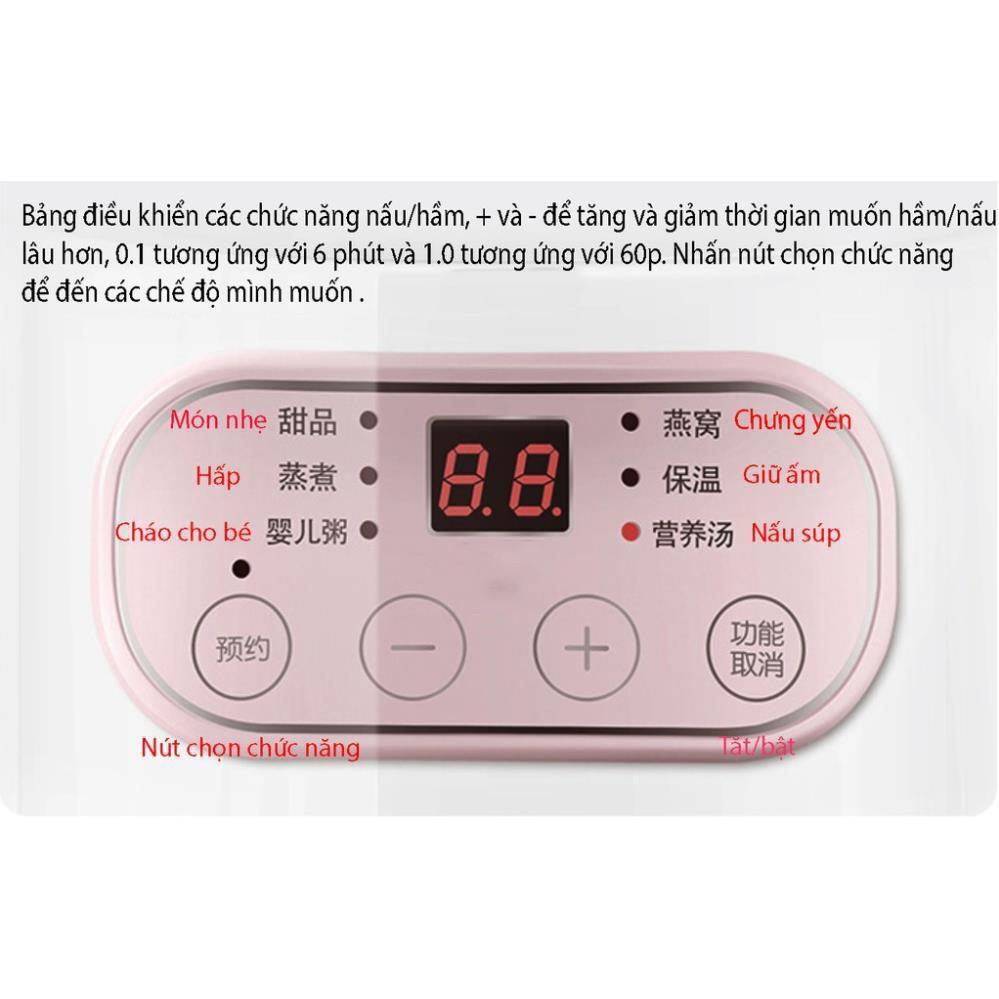 Nồi Hầm Đa Năng 4 Trong 1, Nồi Nấu Cháo, Ninh, Hầm Cách Thủy - Nấu Đồ Ăn Dặm Cho Bé Siêu Tiện Lợi