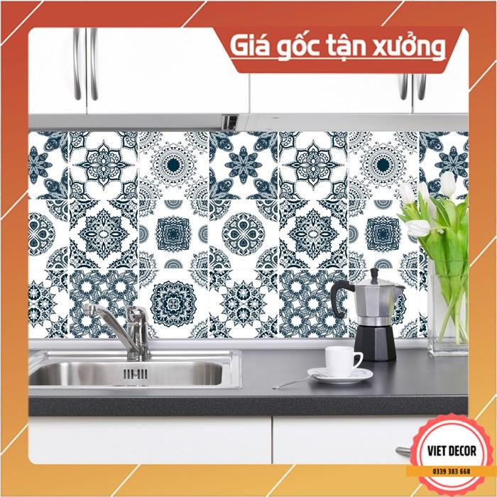 Decal Gạch Bông C43 - Set 30 ô 20x20cm - Decal Dán tường, Dán bếp, Trang trí nhà cửa