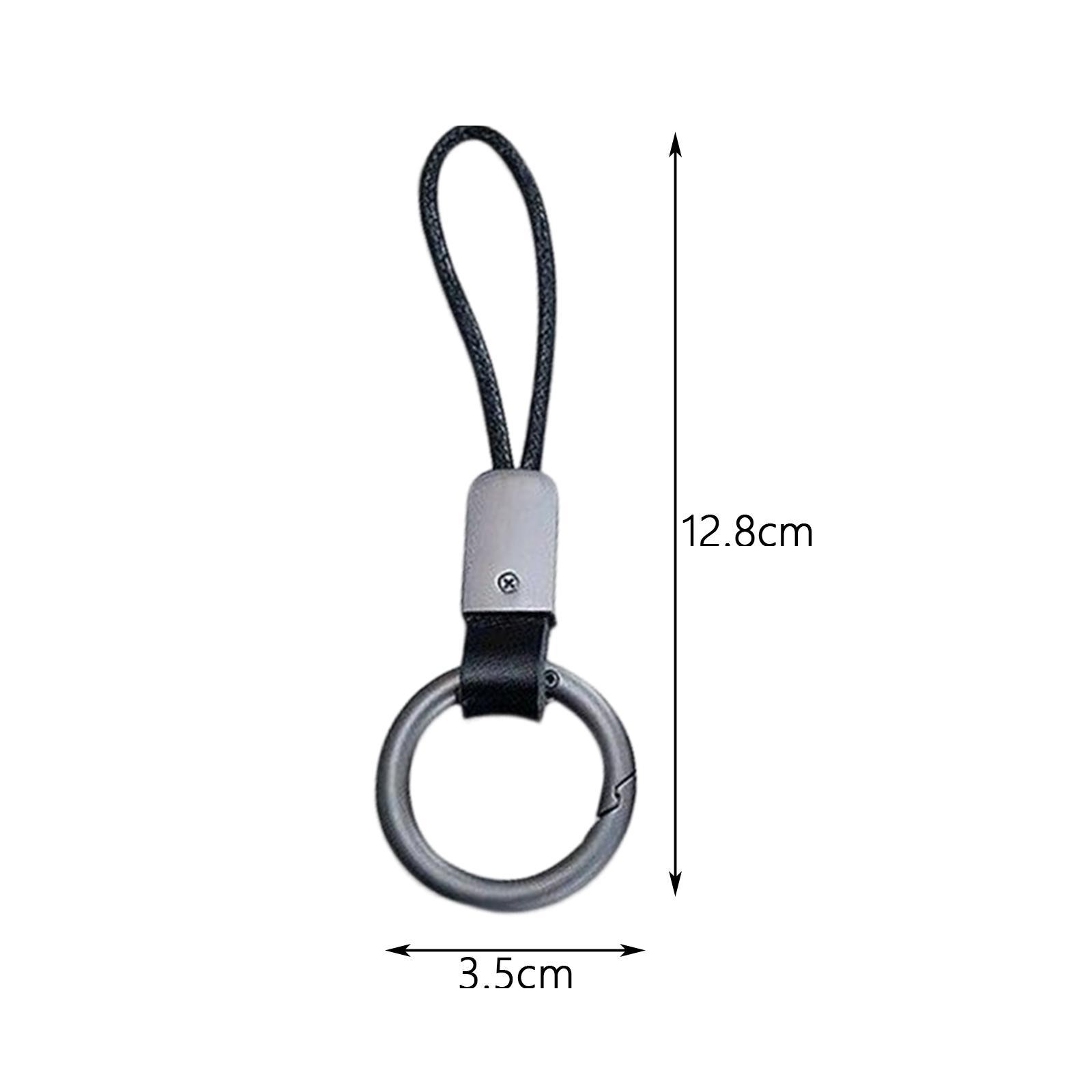 2x Car Keychains Key, Universal Easy to Install, with Anti Lost , Accessories Simple PU Leather Rope, Key Chains Key Fob Keychain Holder